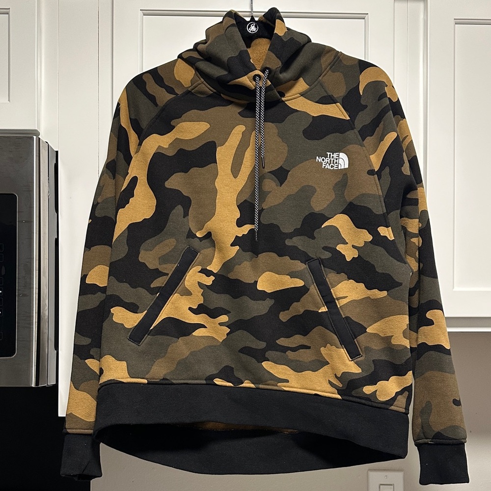 The North Face Camouflage Hoodie - Black and Tan